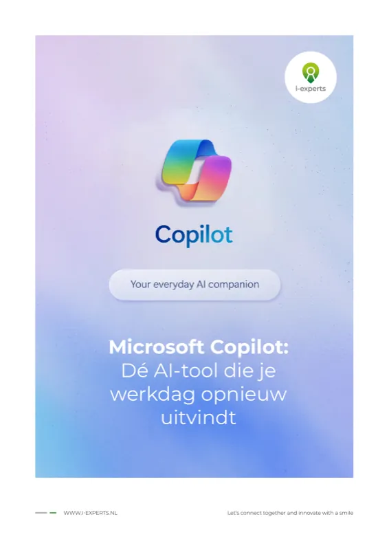 Cover whitepaper: Microsoft Copilot: Dé AI-tool die je werkdag opnieuw uitvindt