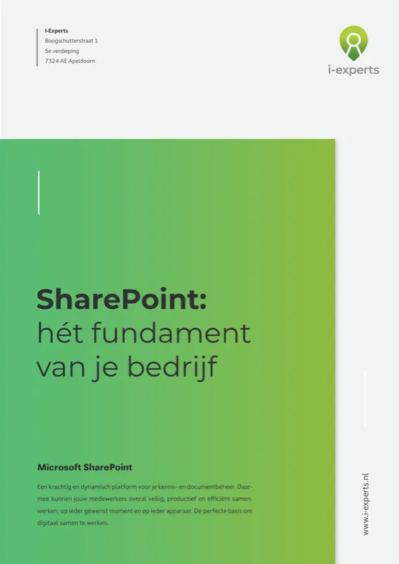 Whitepaper SharePoint: Hét fundament van je bedrijf