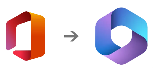 Verandering logo Microsoft