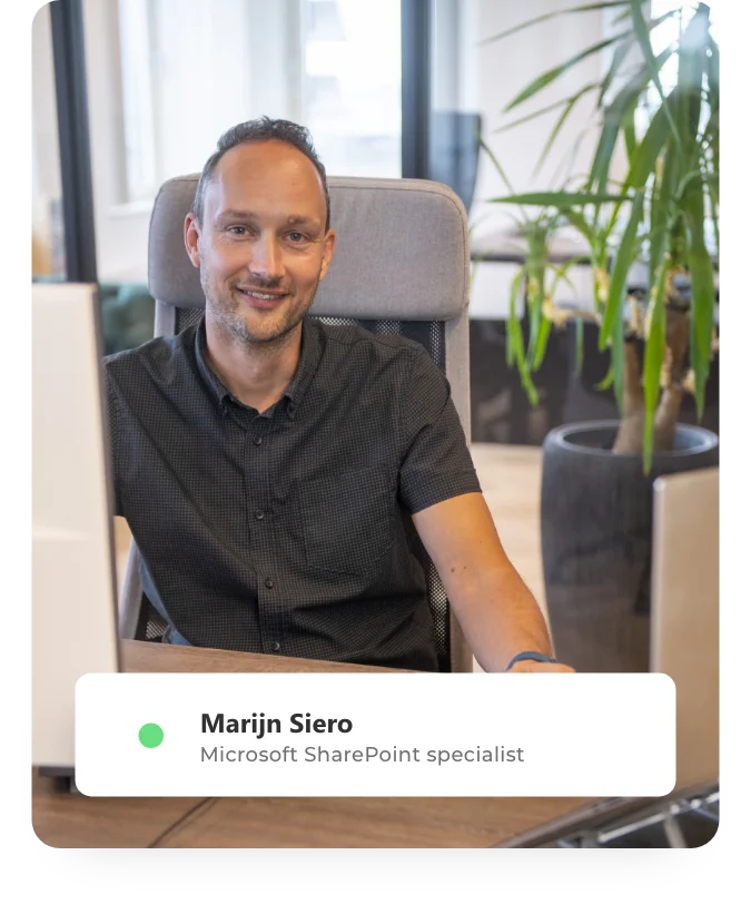 Microsoft SharePoint Specialist die aan een project werkt