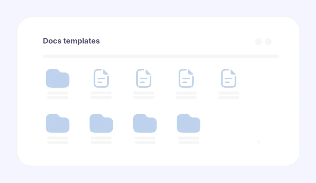 Overzicht met centrale Office sjablonen in SharePoint, klaar om te starten.